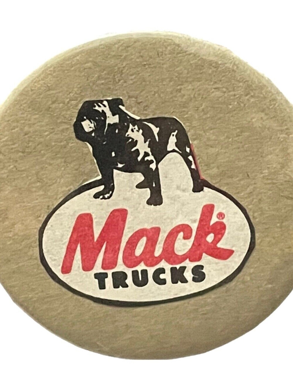 Mack Trucks Logo Button 1980s Pinback Promo 2 Inch
